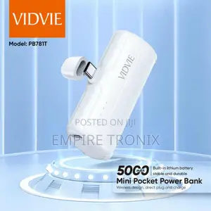 Vidvie Mini Pocket Powerbank 5000 Mah Type C Powerbank