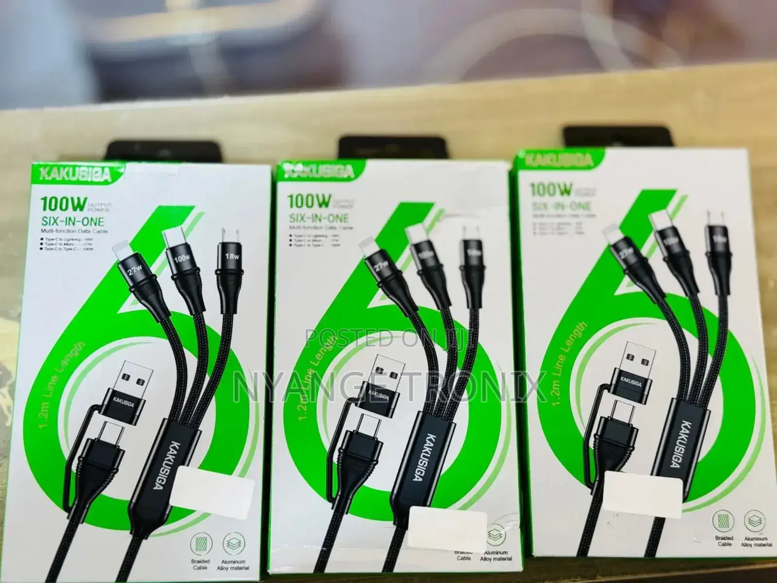Kagusu 6 in 1 Adapter 100 Watts Brand New