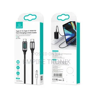Usams Sj559 3m Pd100w Type-C to C Fast Charging Cable