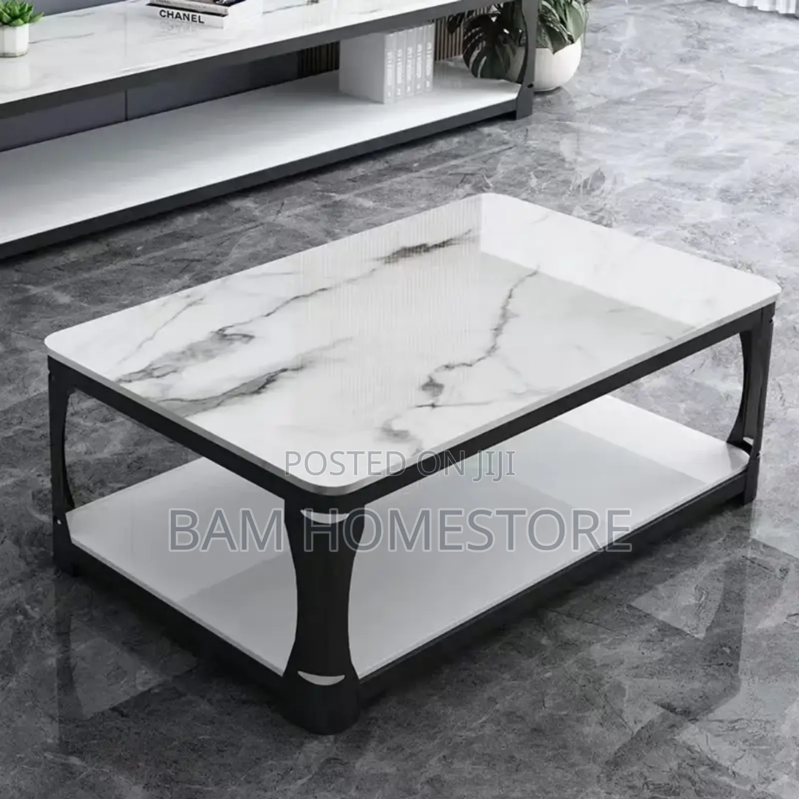 Classic Tempered Marble Glass Table