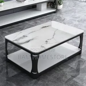 Classic Tempered Marble Glass Table