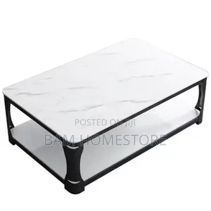 Classic Tempered Marble Glass Table