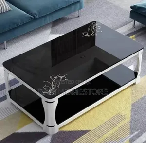 Classic Tempered Marble Glass Table