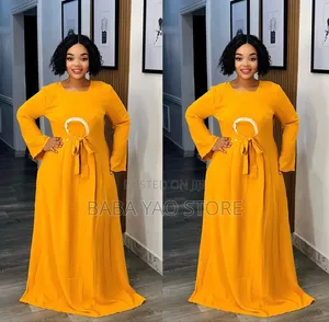 Women's Clothes African Style High-Waistslim Big Swing Dress