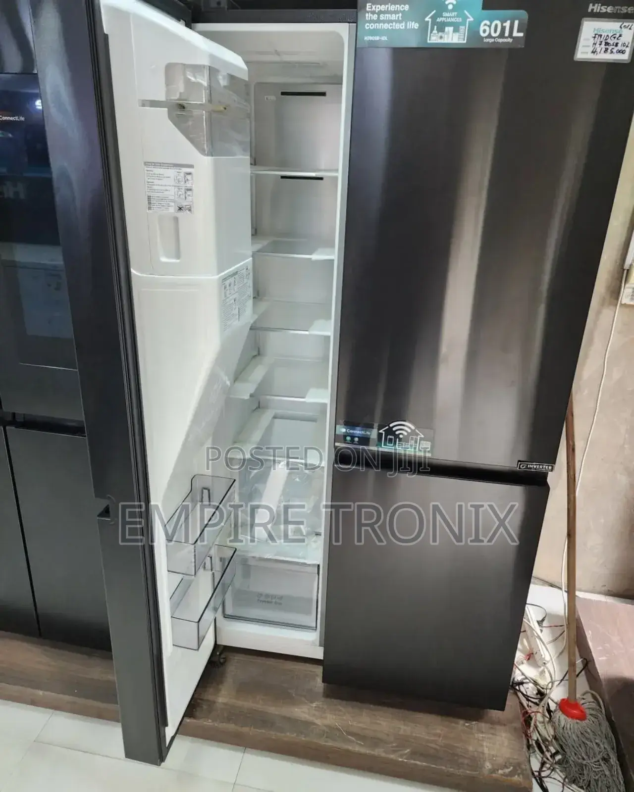 Hisense H780sb-Idl | (Side by Side) Refrigerator 601l