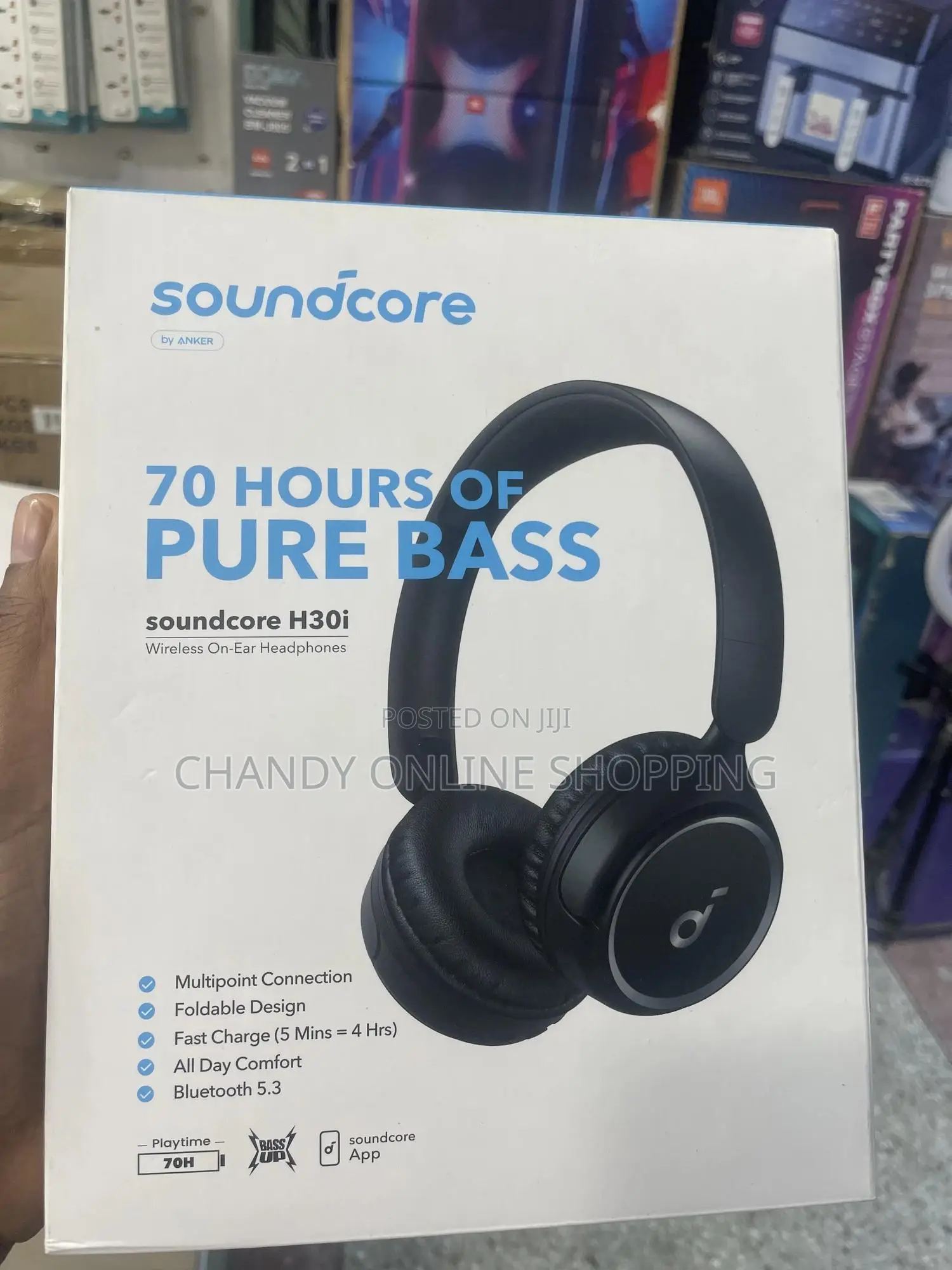 70 Hours Pure Bass Anker Wireless Headphones
