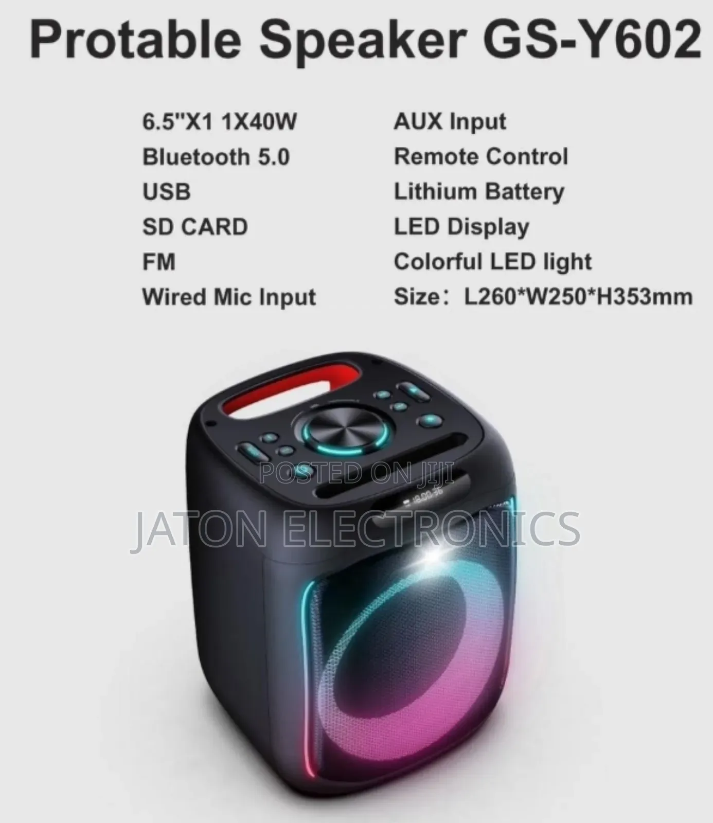 Globalstar Portable Speaker Y602