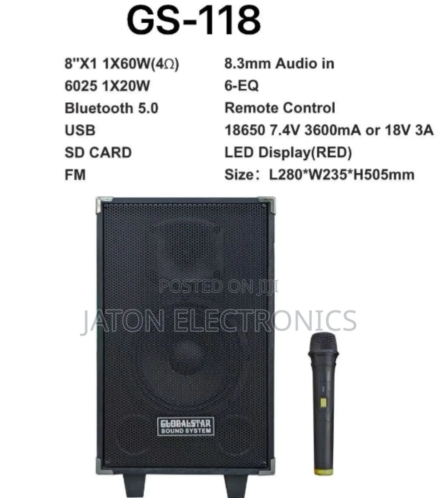 Globalstar Rechargeable Speaker 118