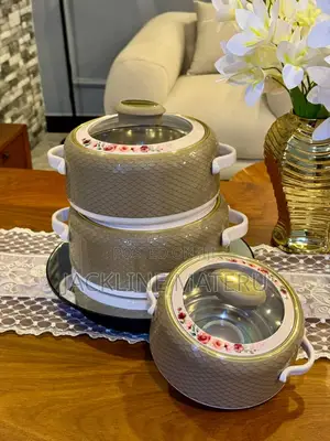 Hotpot 3pcs Mfuniko Kioo Made in India