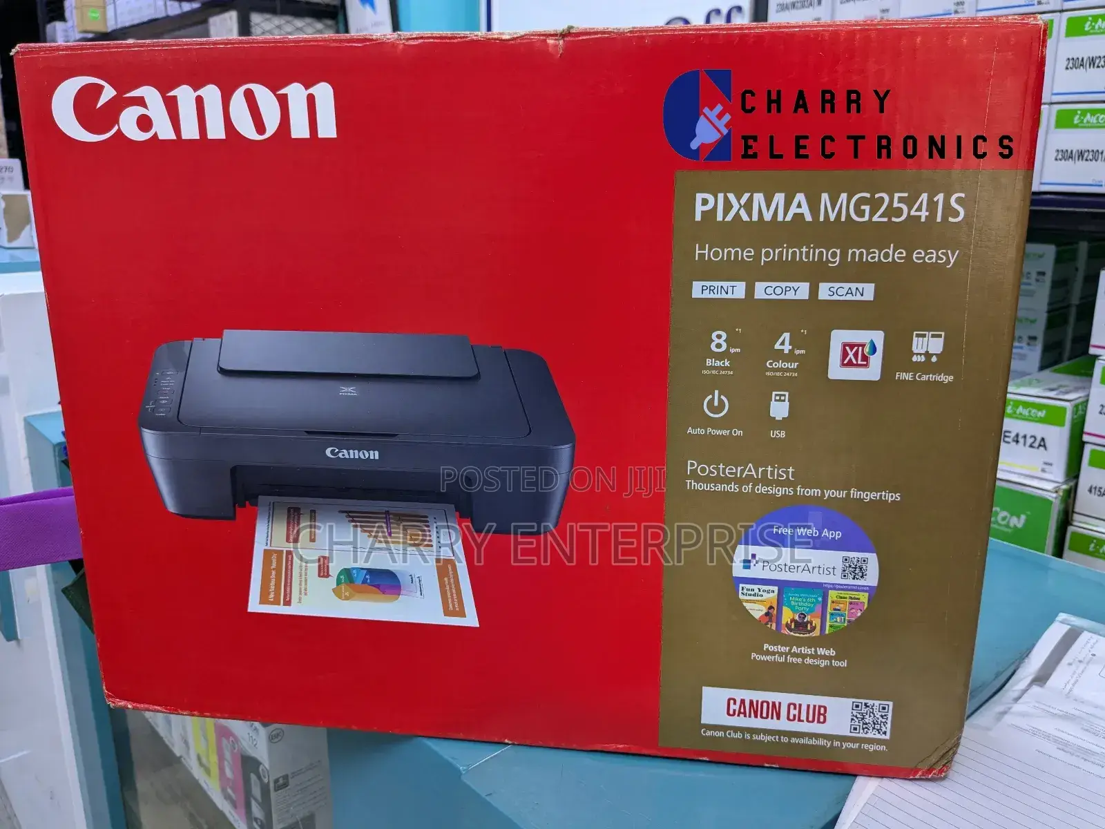 Original Canon Pixma Mg2541s Print,Copy,Scan Black Colour
