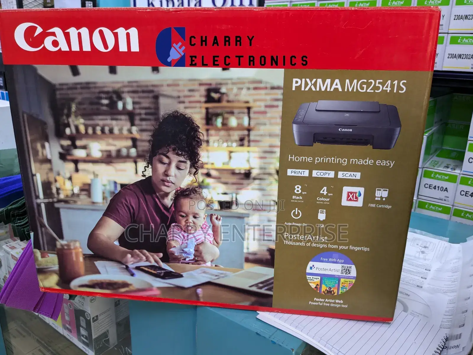 Original Canon Pixma Mg2541s Print,Copy,Scan Black Colour