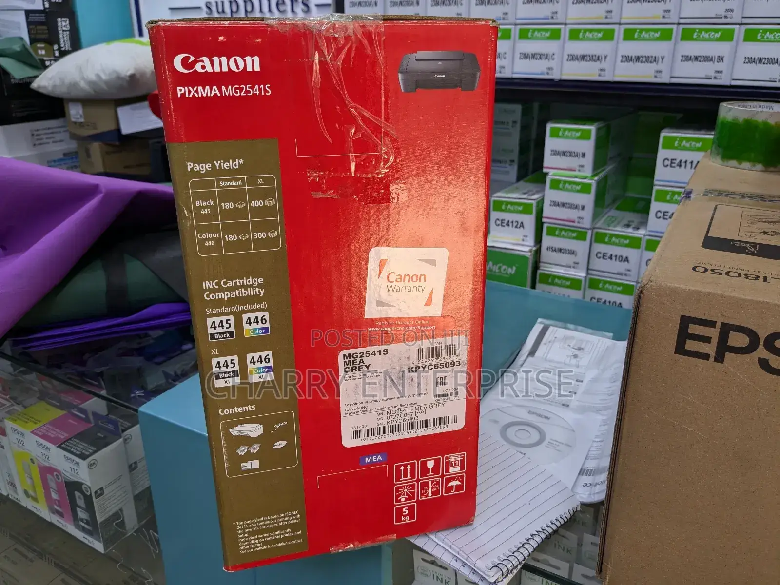 Original Canon Pixma Mg2541s Print,Copy,Scan Black Colour