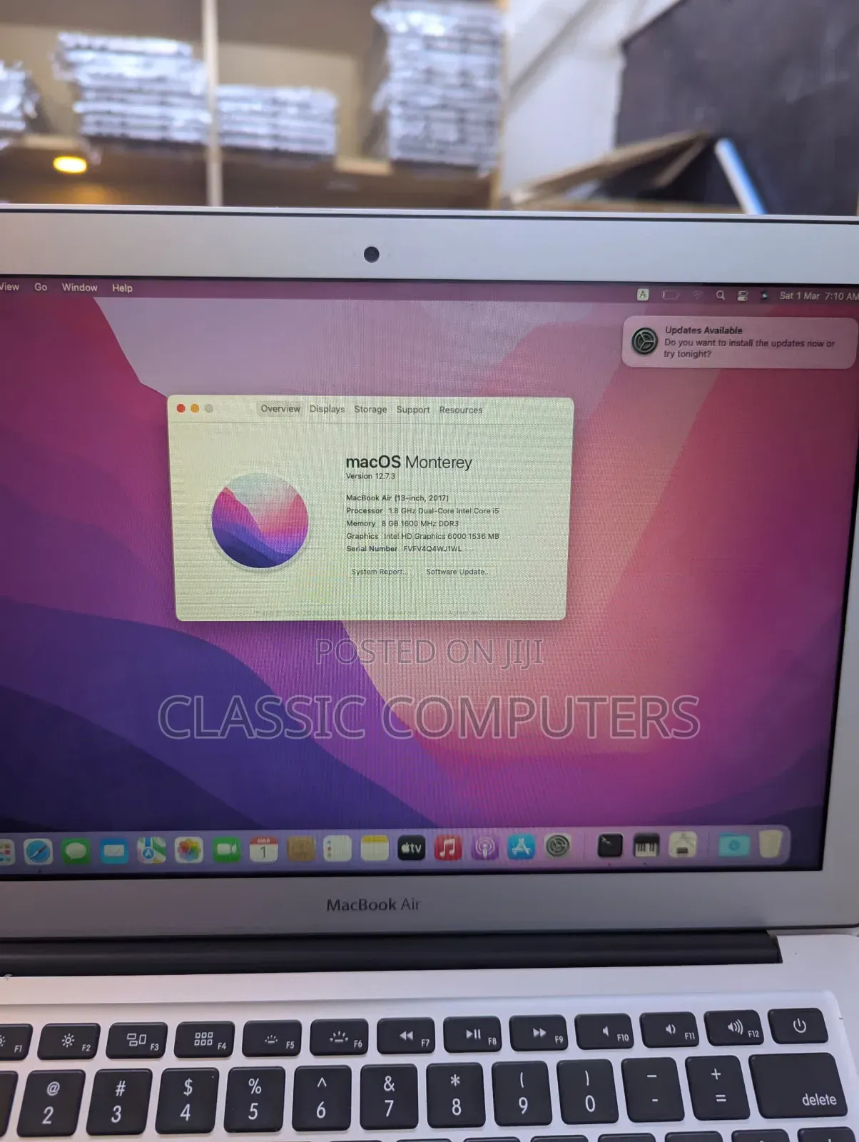 Laptop Apple MacBook Air 2017 8GB Intel Core I5 SSD 256GB
