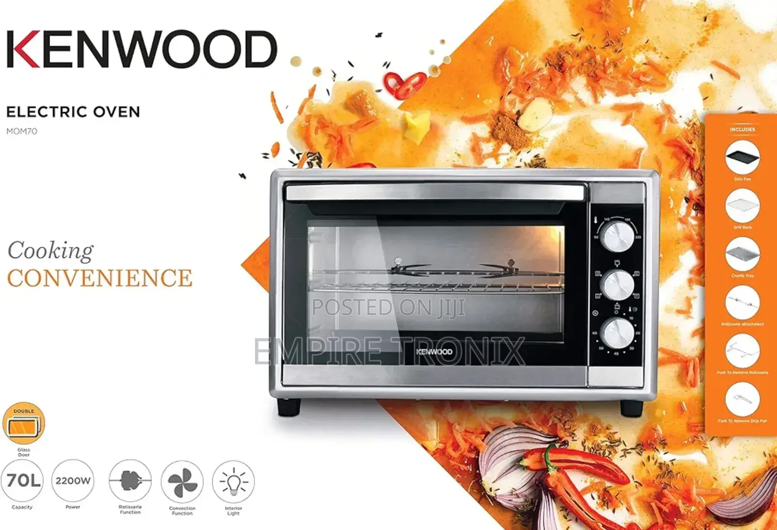 Kenwood 70l Toaster Oven | Grill Mom70.000ss