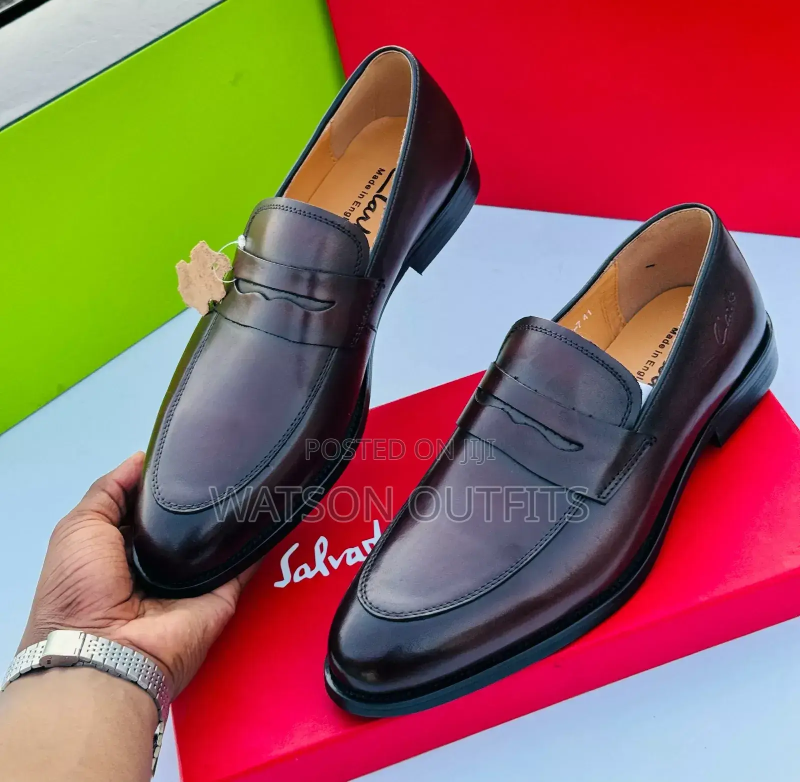 Clarks Coffee Black Za Ngozi