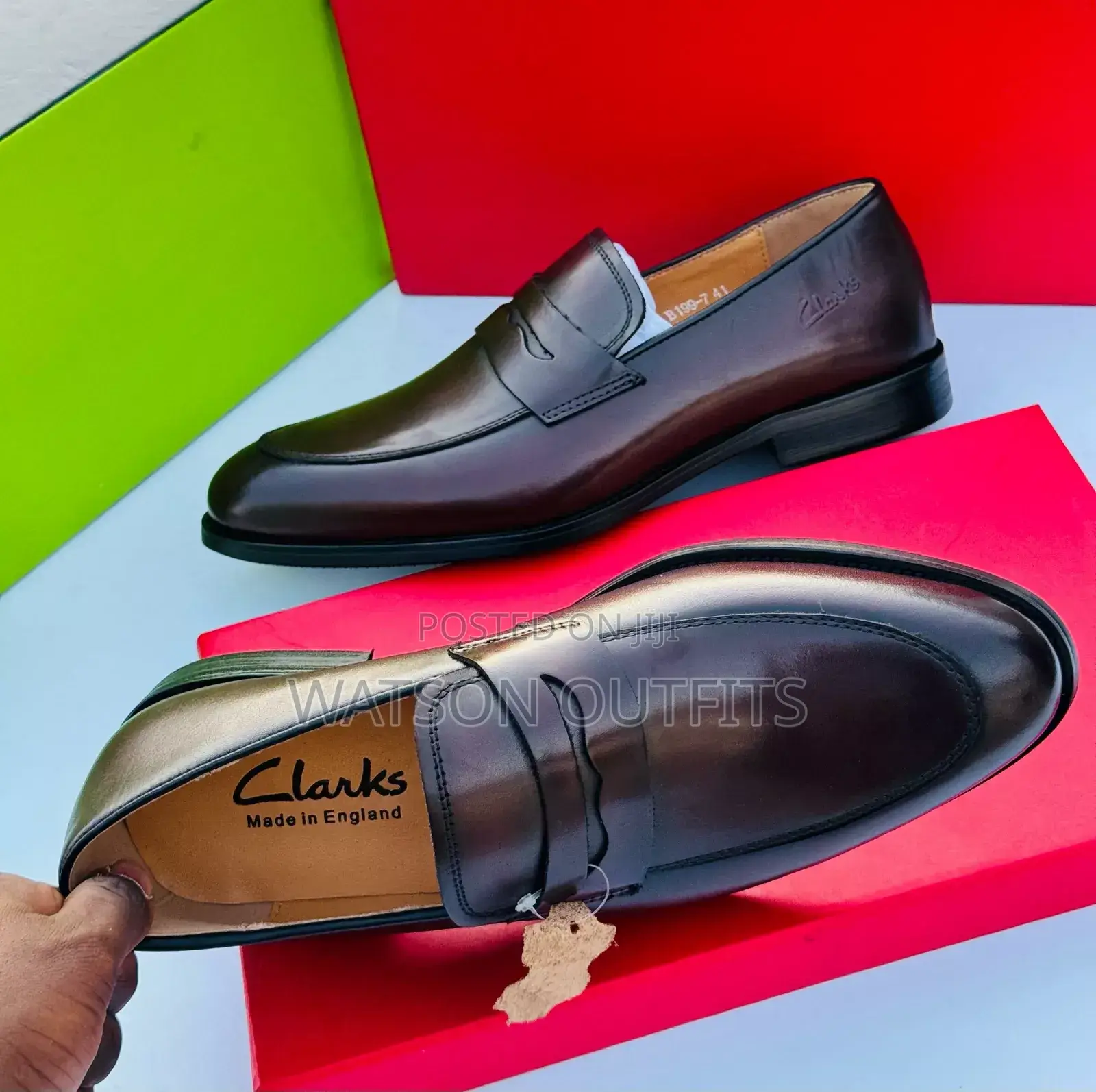 Clarks Coffee Black Za Ngozi