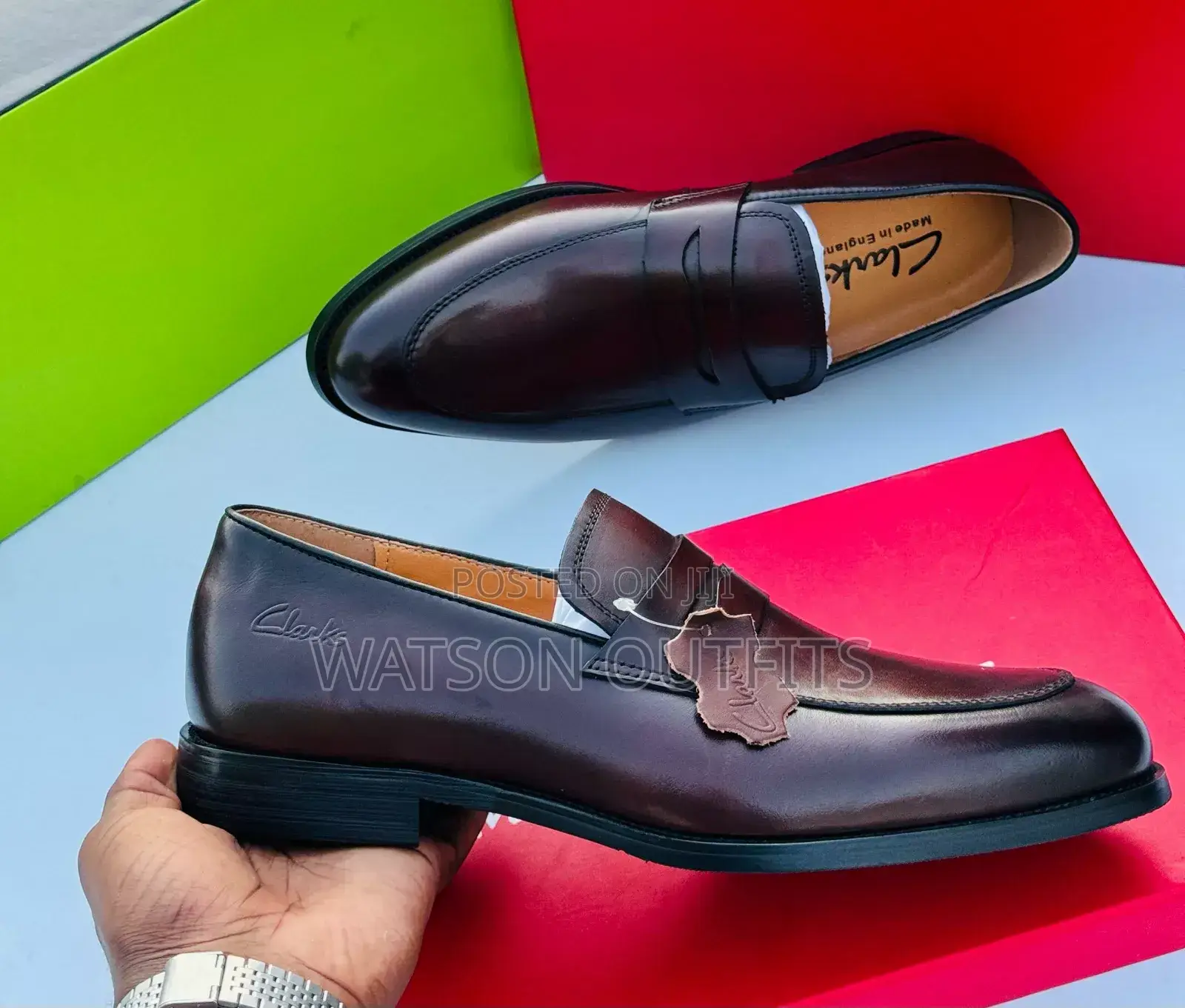 Clarks Coffee Black Za Ngozi
