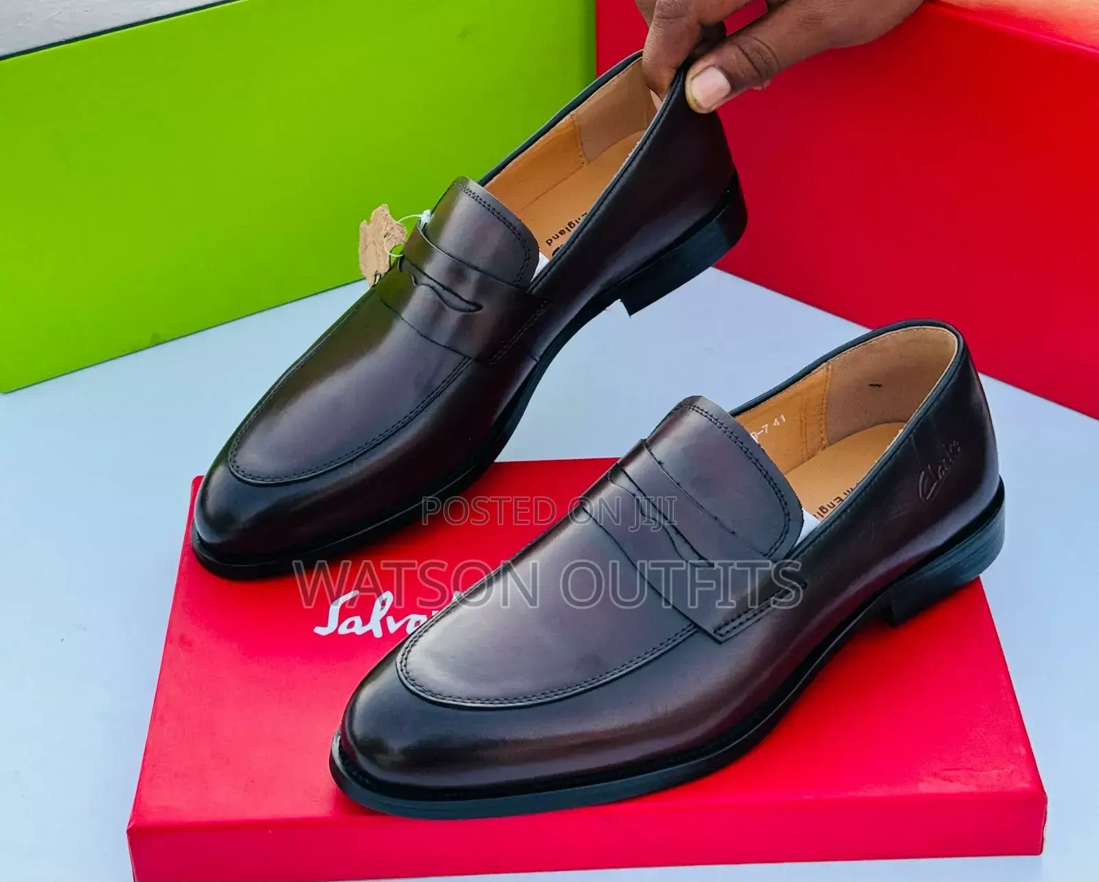 Clarks Coffee Black Za Ngozi
