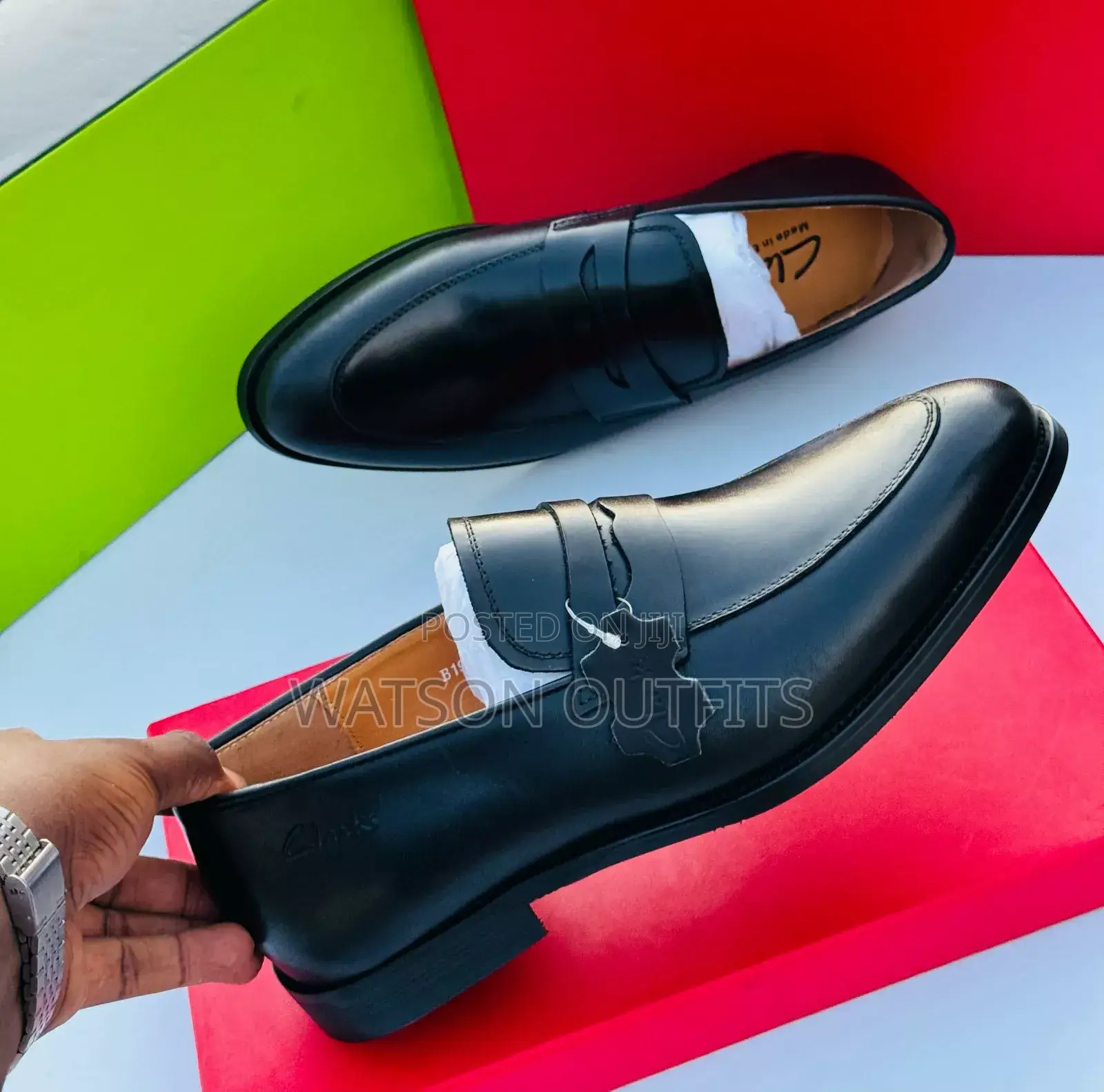 Clarks Coffee Black Za Ngozi