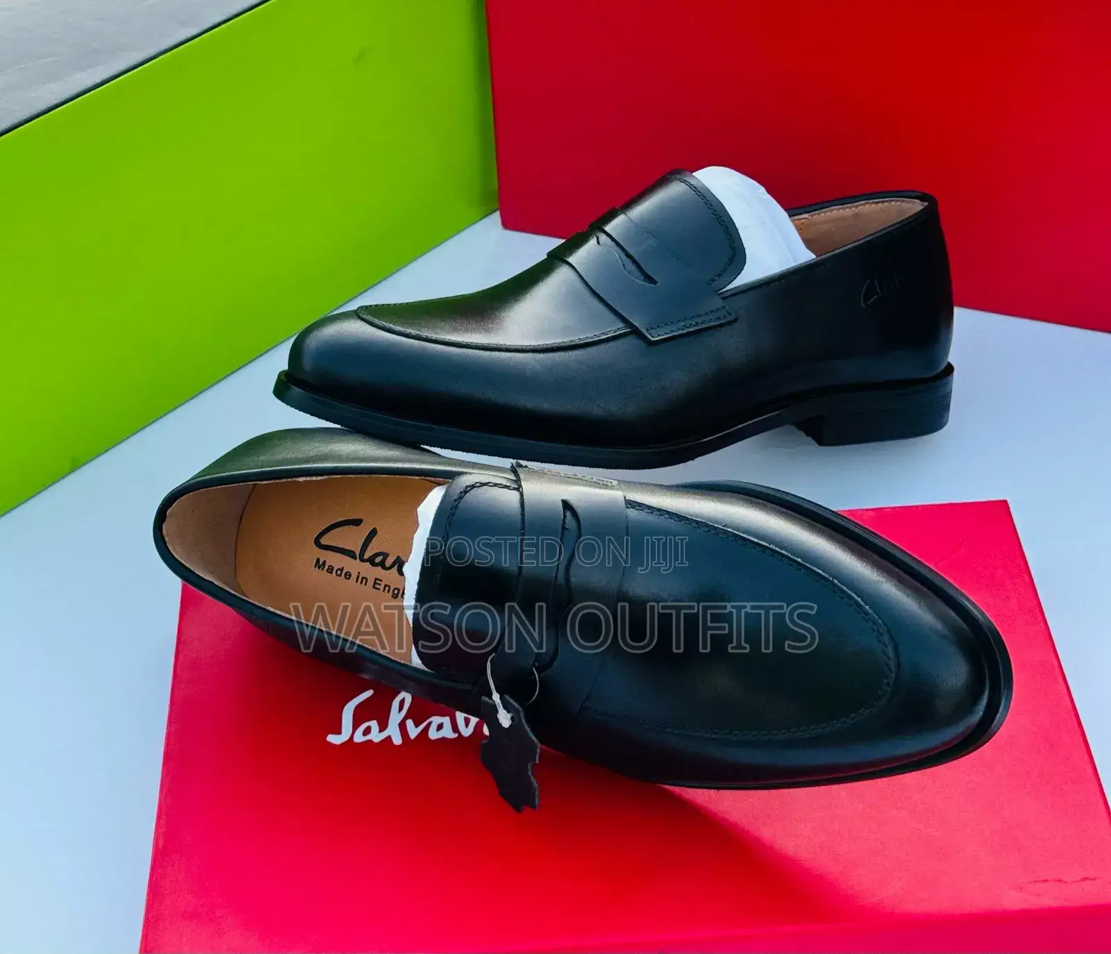 Clarks Coffee Black Za Ngozi