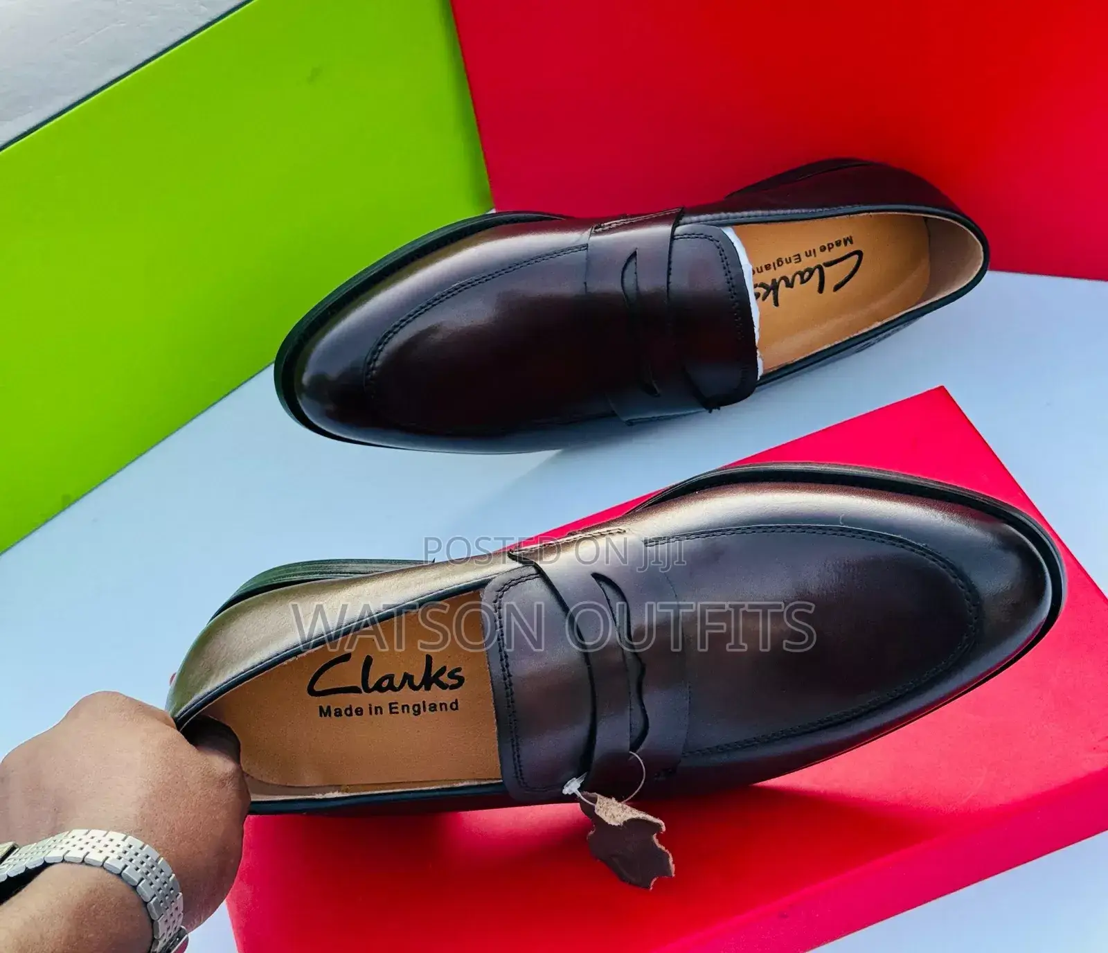 Clarks Coffee Black Za Ngozi