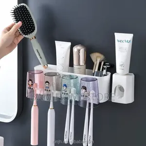 Washroom Organizer+ Toothpaste Dispenser