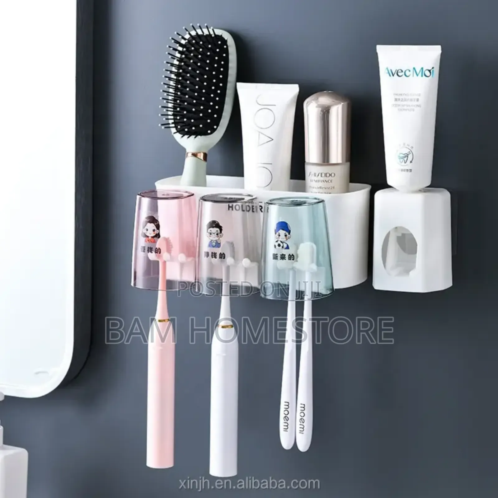 Washroom Organizer+ Toothpaste Dispenser