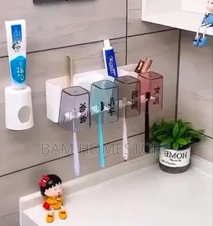 Washroom Organizer+ Toothpaste Dispenser
