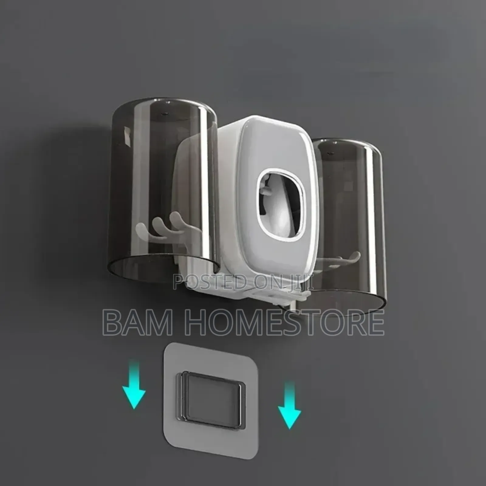 Simple Toothpaste Dispenser+Toothbrush Holder