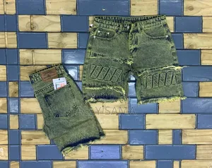 Mens Short Jeans Green