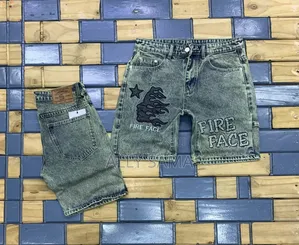 Mens Short Jeans Green