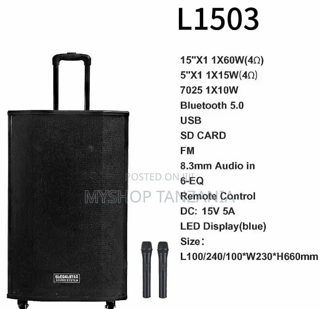 Globlastar Rechargeable Stage Speaker