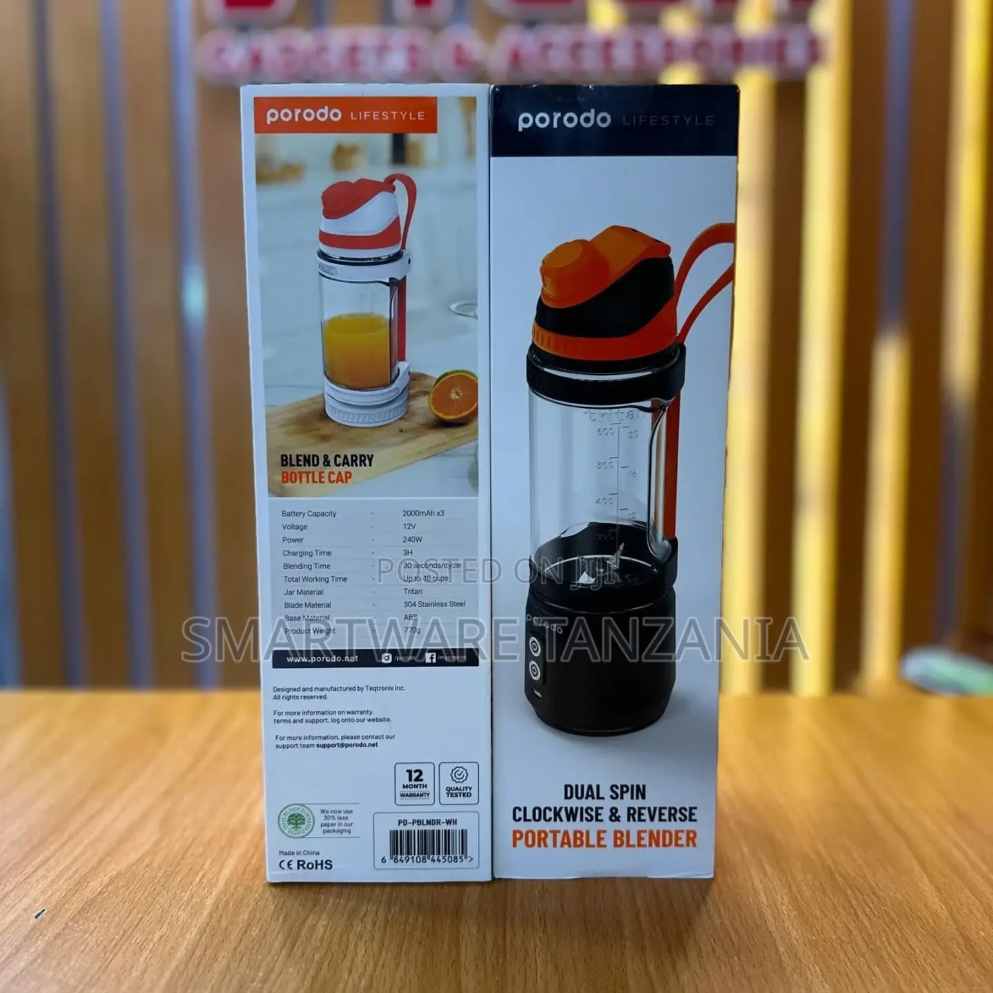 Usb-c Rechargeable Cordless Blender For Kitchen, Gym, Office