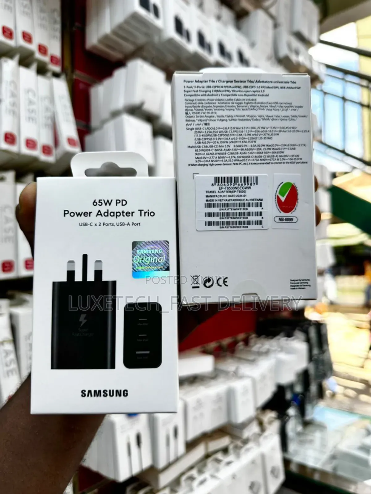 Samsung 65w Pd (Power Delivery) Power Adapter Trio
