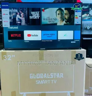 Global Star 32 Inch Frameless Android Smart Tv – Black