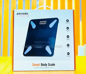 Porodo Bluetooth Smart Body Scale, Track Your Protein Amount