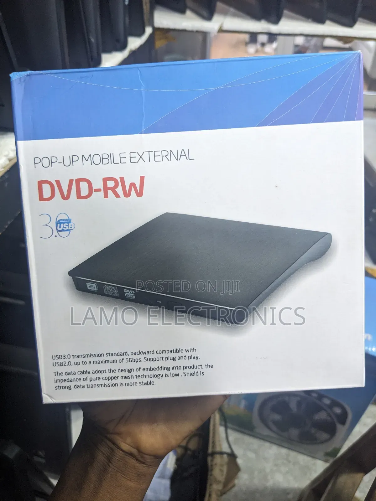 Pop- Up Mobile External DVD-Rw 3.0 Usb