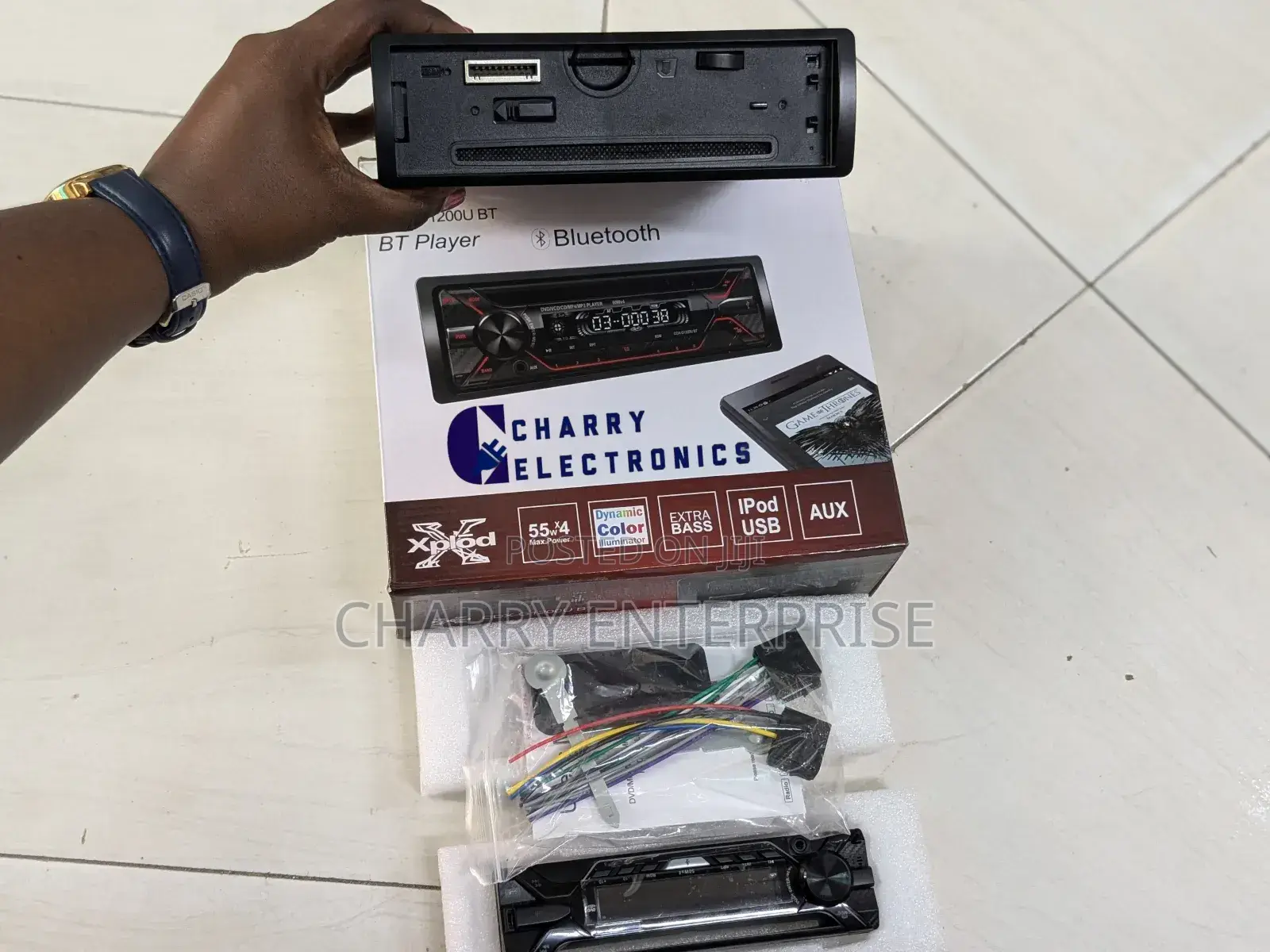 Car Audío Player/ Radio With Extra Bassbluetooth, Aux, Usb