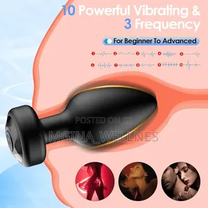 Remote Control Silicone Anal/Butty Plug (10modes Vibration)