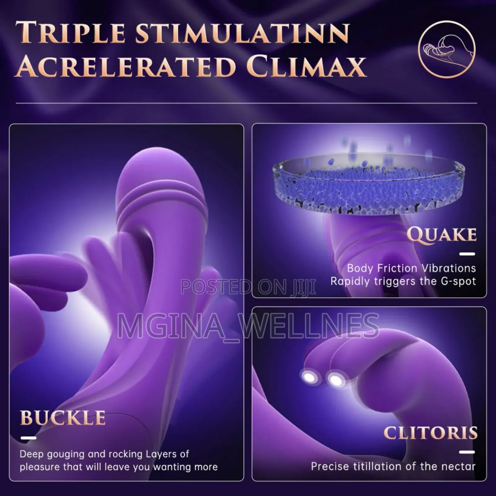 Vibrator Flapping G Spot Toys, 3 in 1 Sex Toys4couples