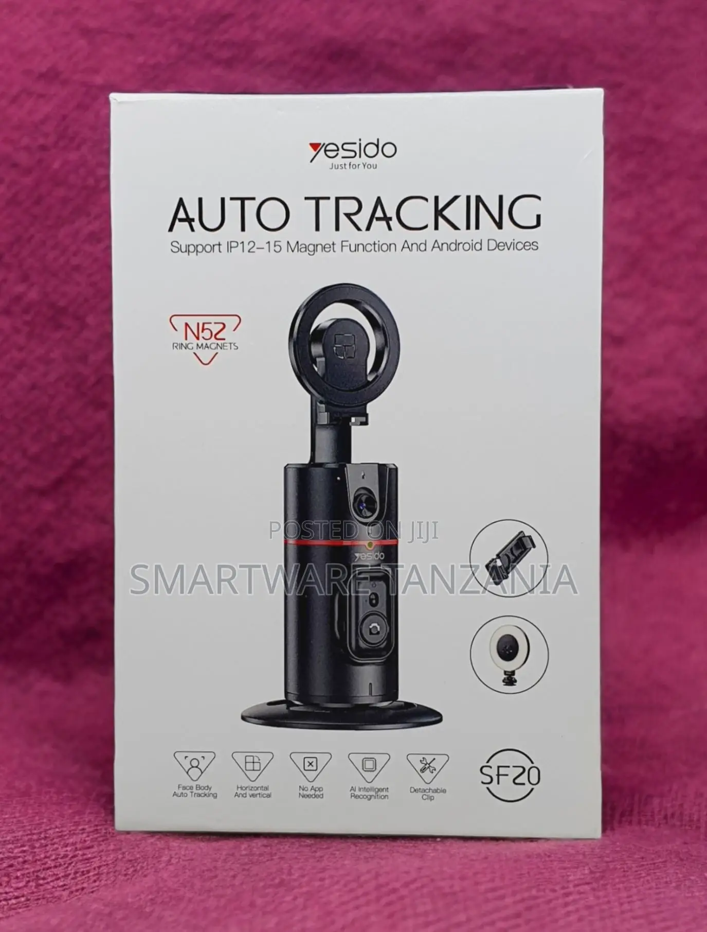 Auto Face Tracking Tripod for Live Vlog Streaming Video Chat