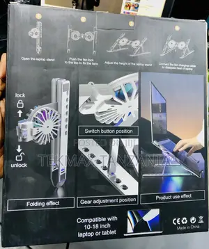 Foldable Laptop Stand With Fan