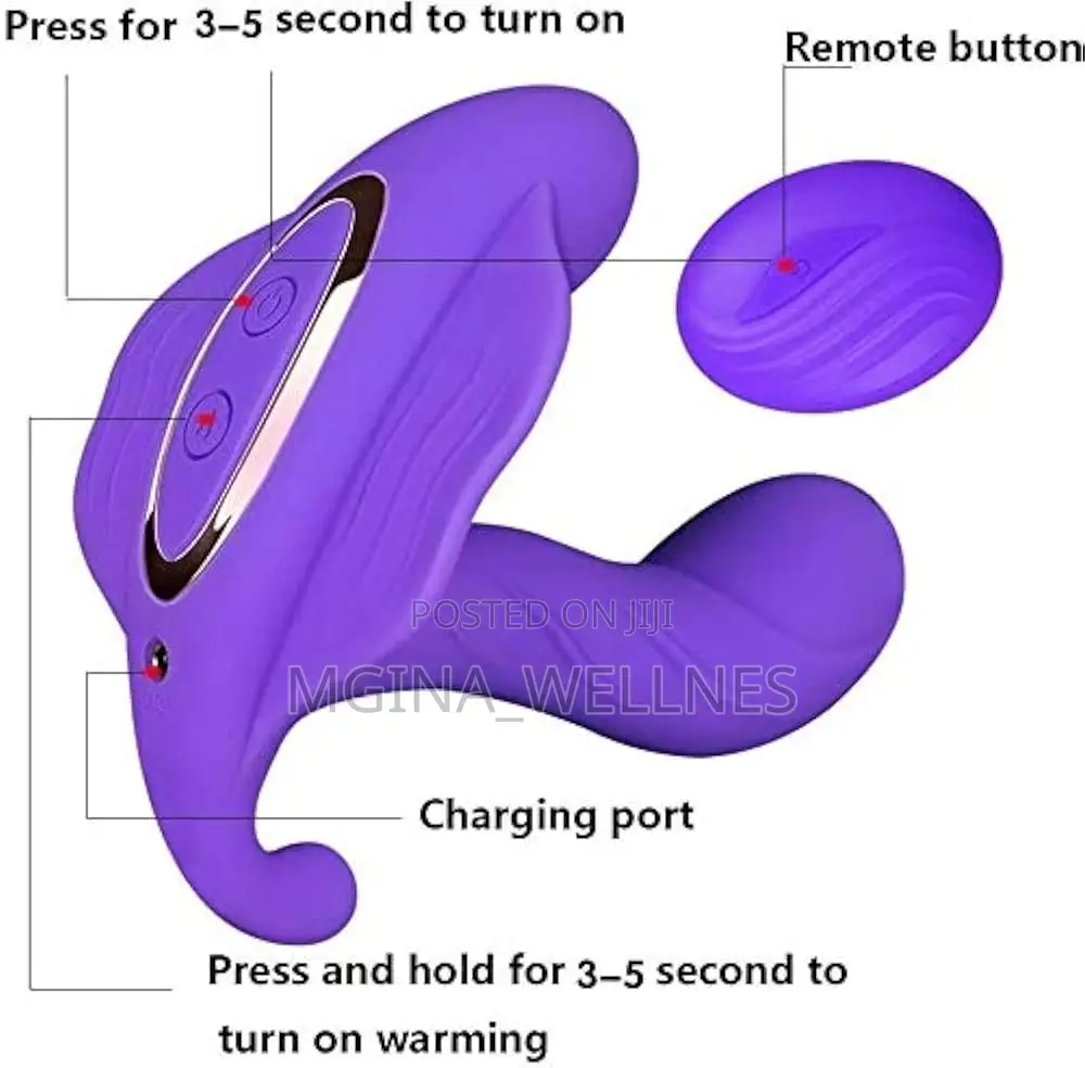 Wearable G-Spot Clit Vibrator With Heating Remote Control,