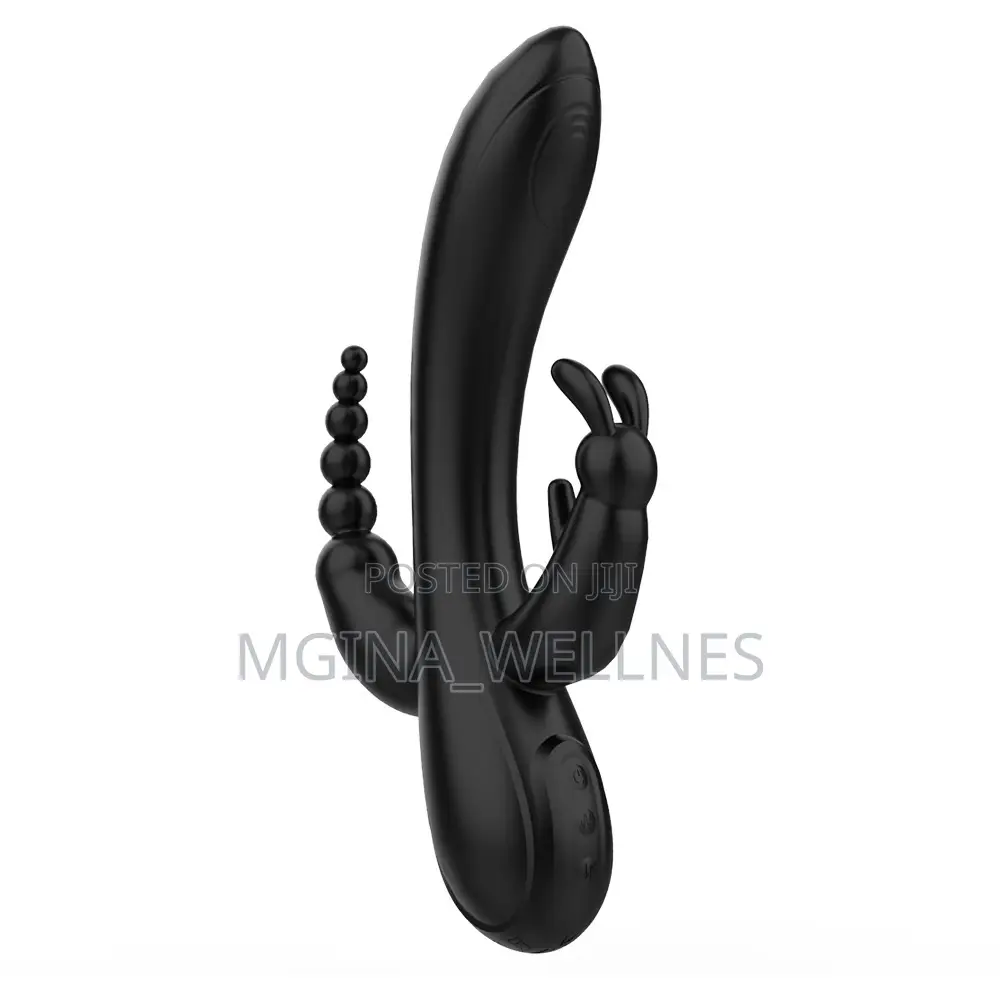 3 in 1 Dildo Rabbit Vibrator Anal Clit Massage G Spot Toys