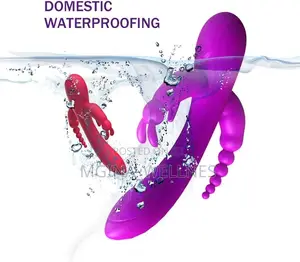 3 in 1 Dildo Rabbit Vibrator Anal Clit Massage G Spot Toys