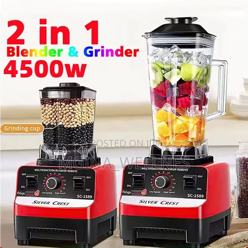 Silver Crest 2-in-1 Heavy Duty Blender Grinder With 4500w