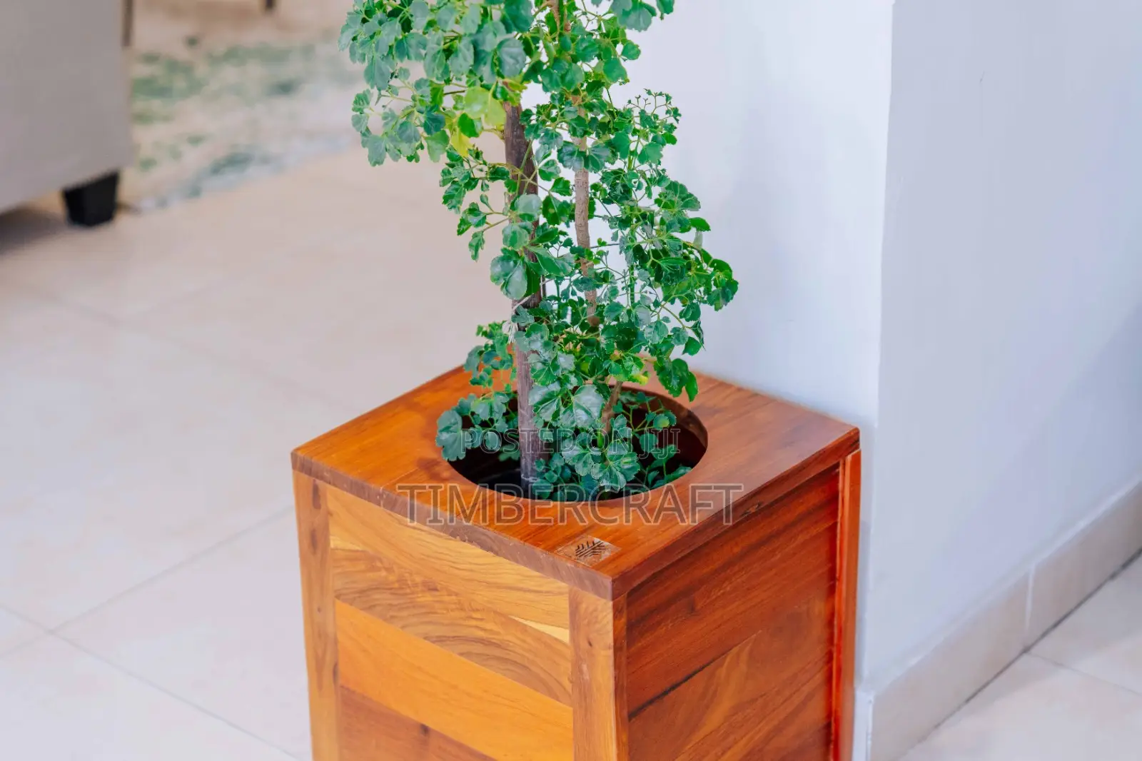 Wooden Flower Pot