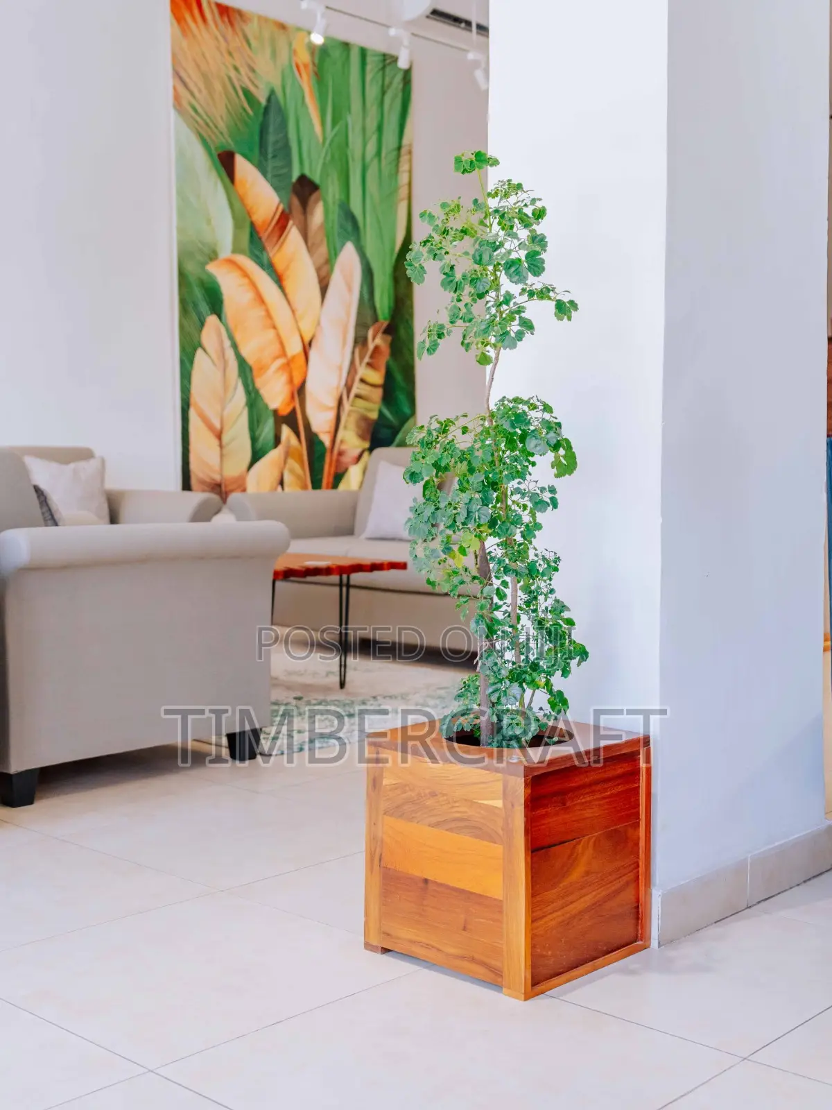 Wooden Flower Pot