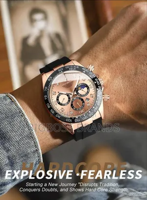 Binbond Chronograph Watches Silicone Strap