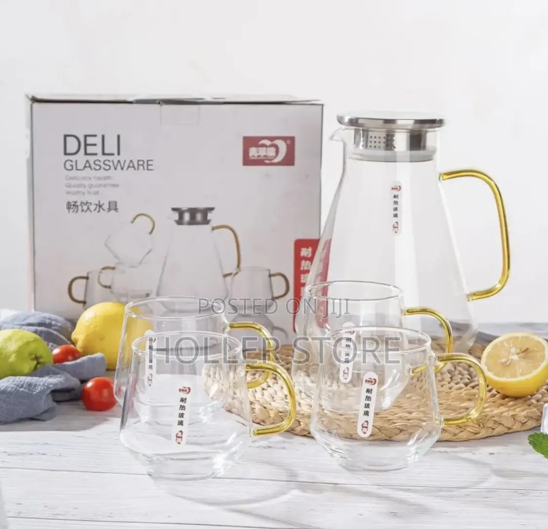 Del Glass Cup Jug Sets
